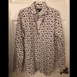 Floral print button up shirt